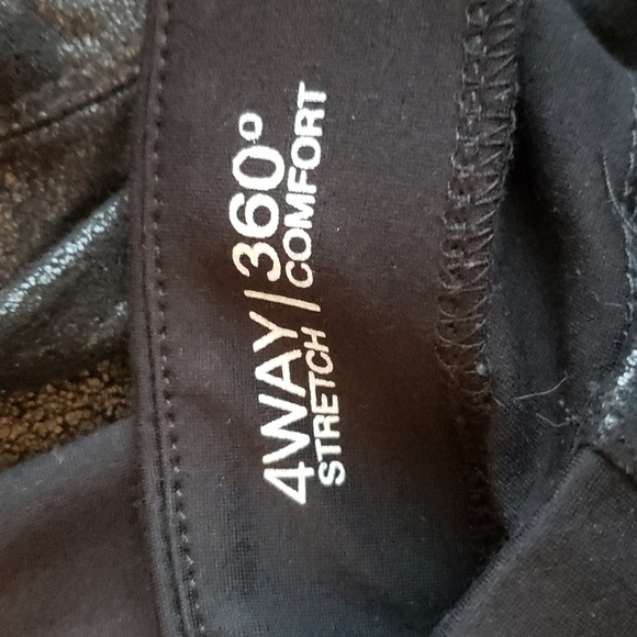 (M) Lola Jeans Varlerie Shiny Black Mid Rise Pull On Pants 360° Comfort Stretchy - Picture 5 of 13